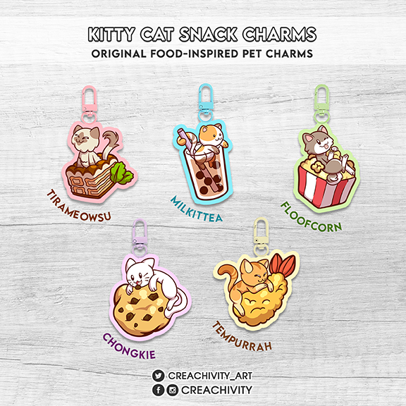 〘PRE-ORDER〙KITTY CAT CHARMS / KEYCHAINS