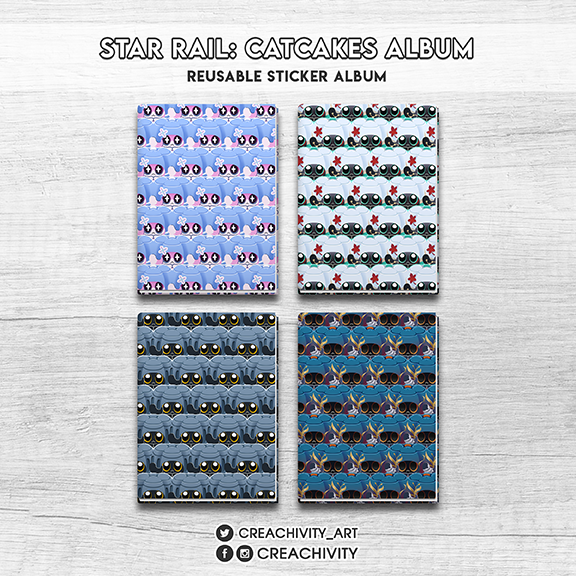 〘ON-HAND〙Star Rail Cat Cake Sticker Album